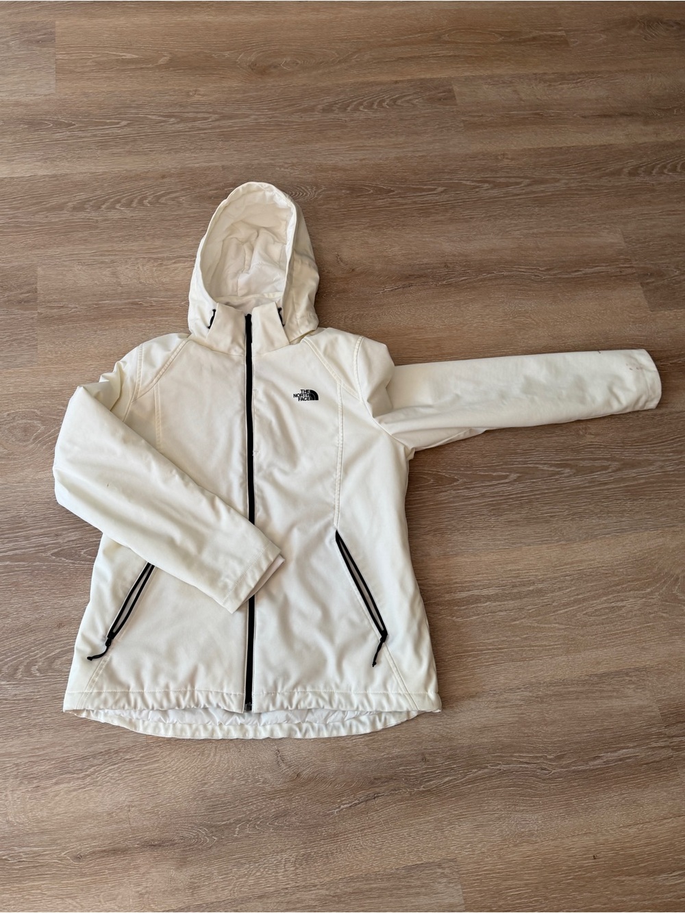 The North Face Women's Off-White Hooded Softshell Jacket